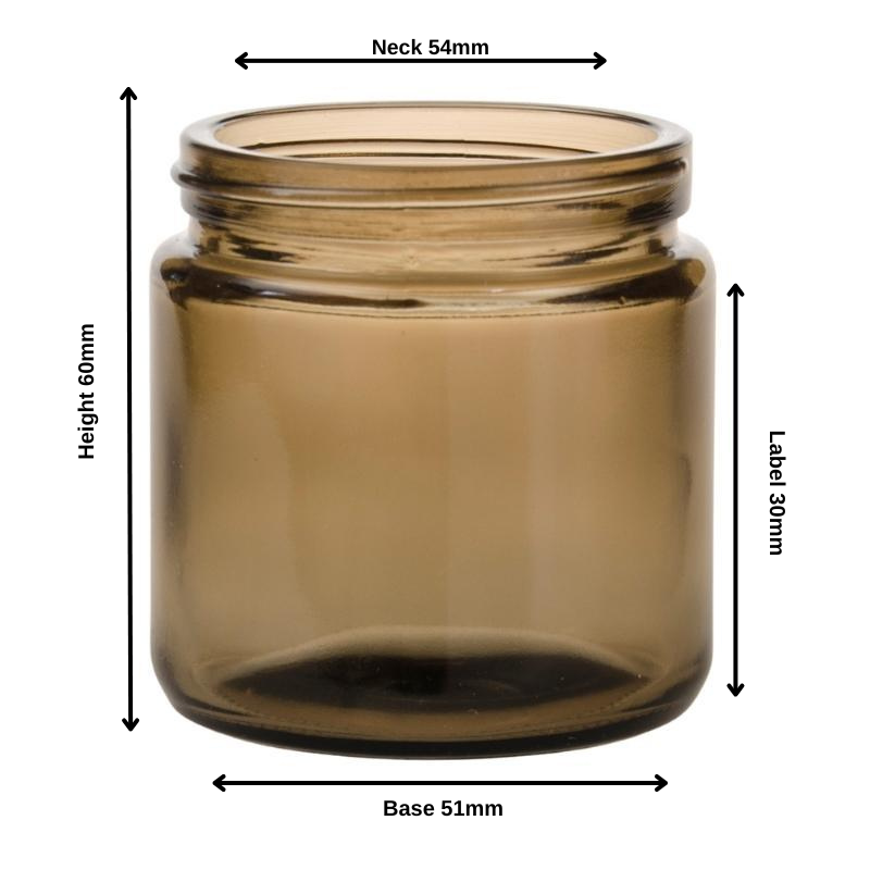 100ml Amberised Glass Jar (58/400)