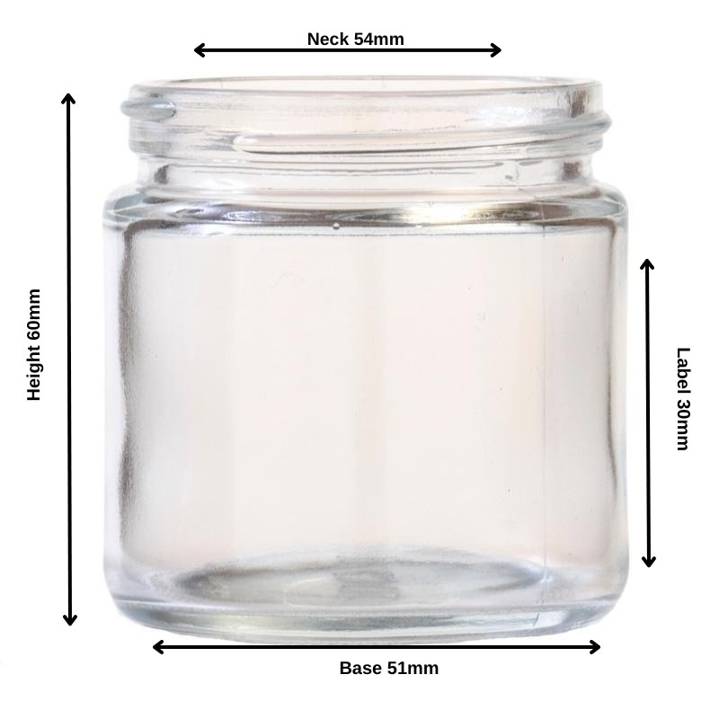 100ml Clear Glass Jar (58/400)