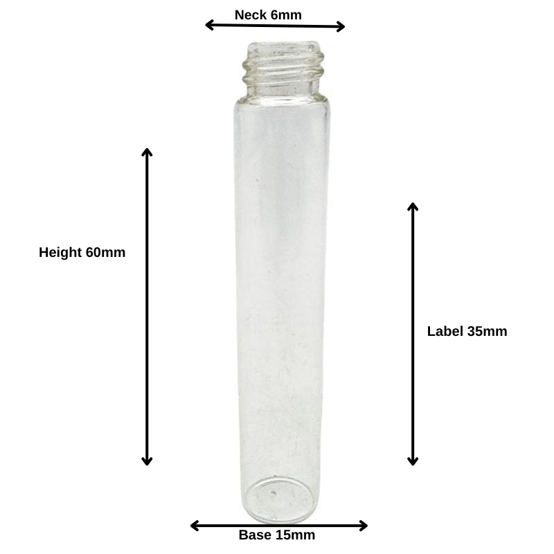 10ml Clear Glass Vial Narrow (13/415)