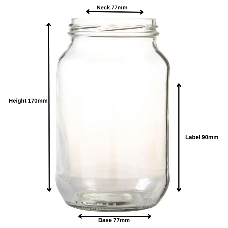 1 Litre Clear Glass Catering Jar (82/400)