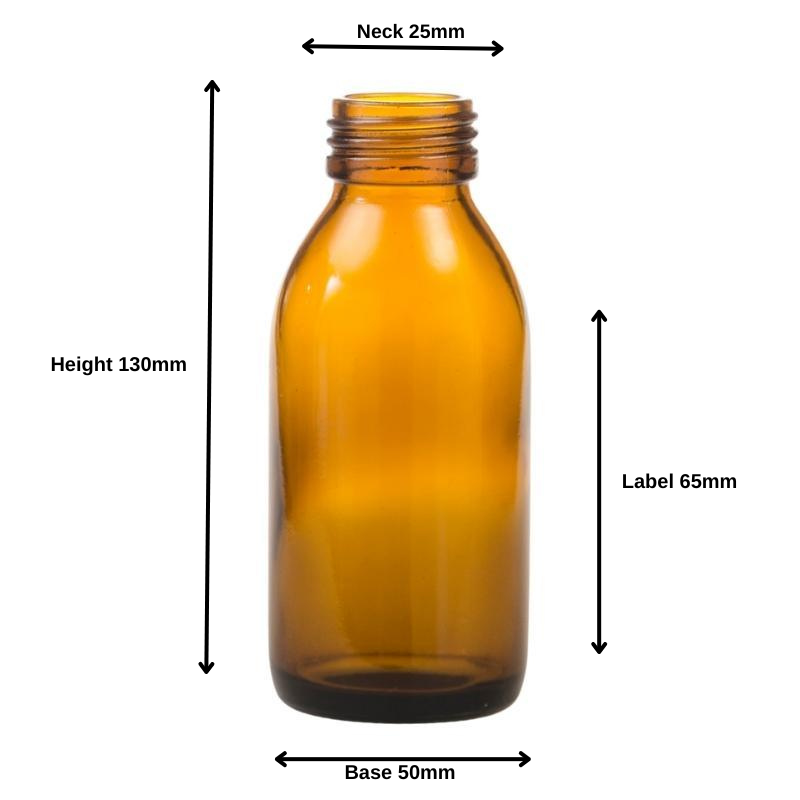 200ml Amber Glass Generic Bottle (28/410)