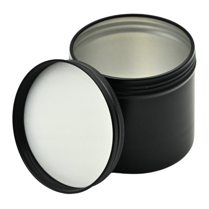 300g Solid Black Aluminium Tin