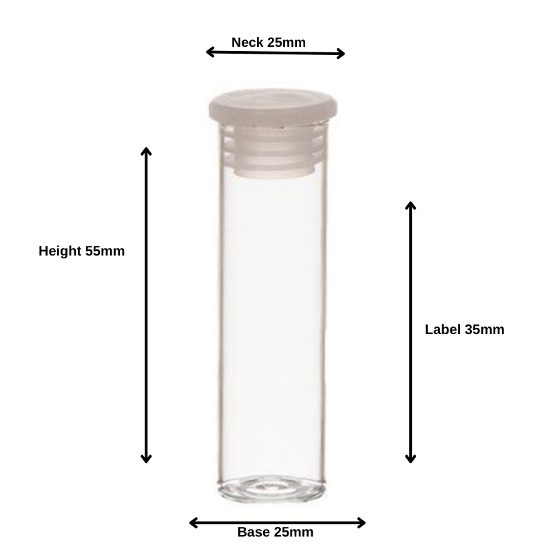 Tablet Glass Vial 16ml Polytop