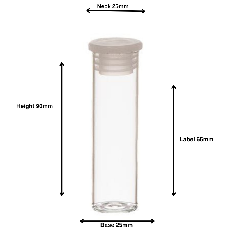 Tablet Glass Vial 35ml Polytop
