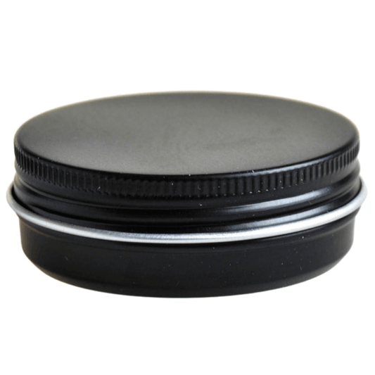 100g Black Aluminium Tin - Single (1 Unit) - Bottles & Jars