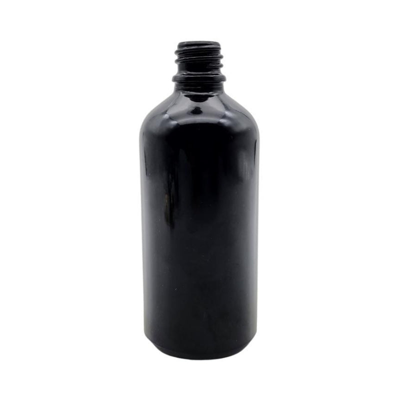 100ml Black Glass Pharmaceutical Bottle (18/410)