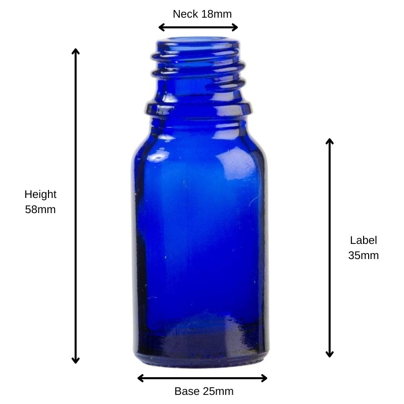 10ml Blue Glass Pharmaceutical Bottle (18/410)