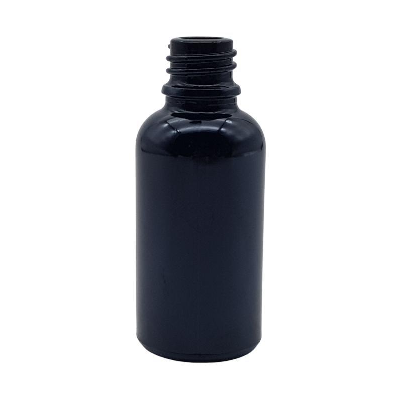 50ml Black Glass Pharmaceutical Bottle - No Closure - Bottles & Jars
