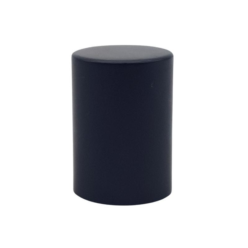 Black Aluminium Cap for Roll-On Bottle - Single (1 Unit) - Bottles & Jars