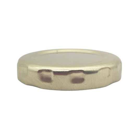 Gold Metal Lid (43mm Twist) - Single (1 Unit) - Bottles & Jars