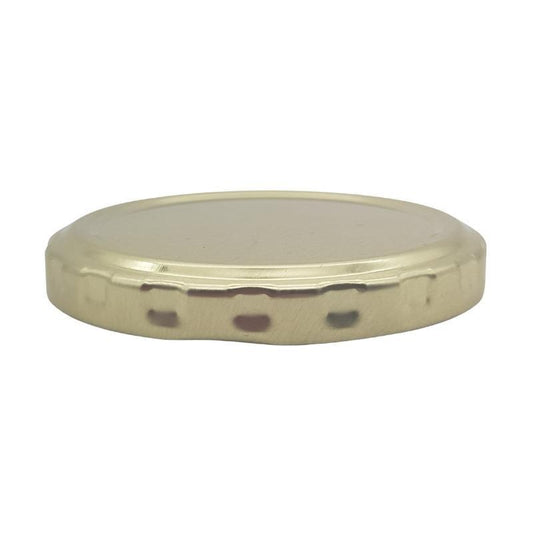 Gold Metal Lid (63mm) - Single (1 Unit) - Bottles & Jars