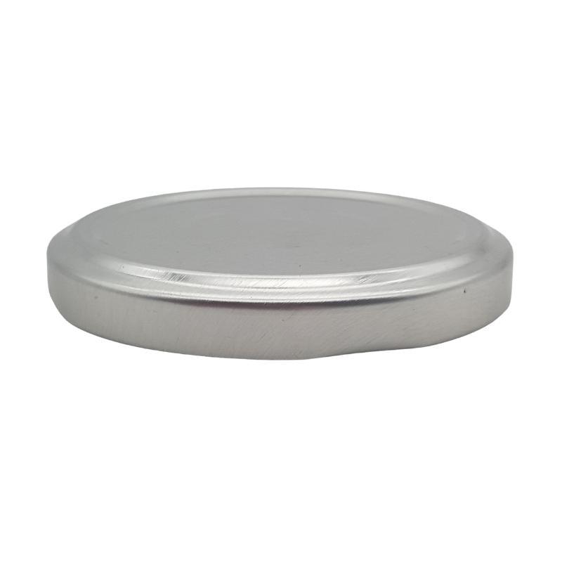 Silver Metal Lid (63mm) - Single (1 Unit) - Bottles & Jars