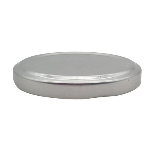 Silver Metal Lid (63mm) - Single (1 Unit) - Bottles & Jars