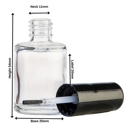10ml Nail Varnish Glass Bottle