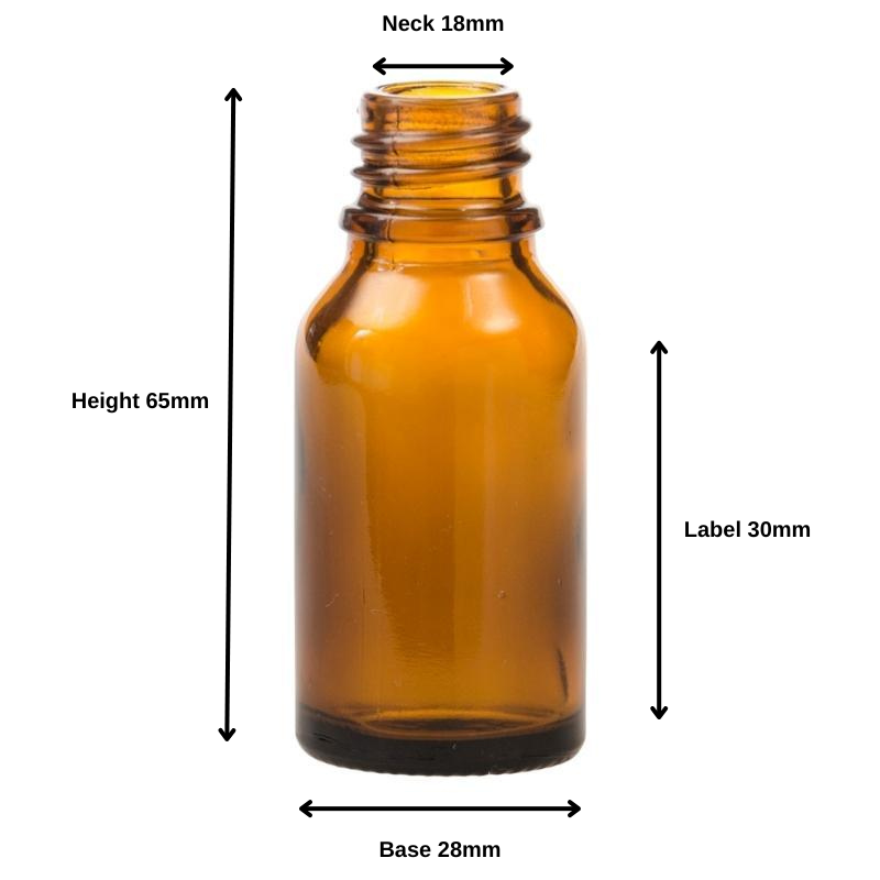 15ml Amber Glass Pharmaceutical  Bottle - No Closure