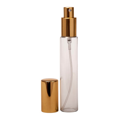 15ml Clear Glass Perfume Bottles With Gold Atomiser