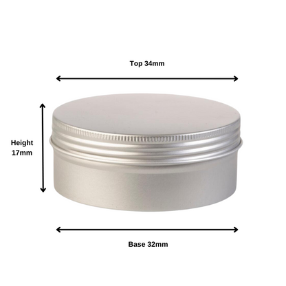 10g Silver Aluminium Tin