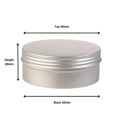 30g Silver Aluminium Tin