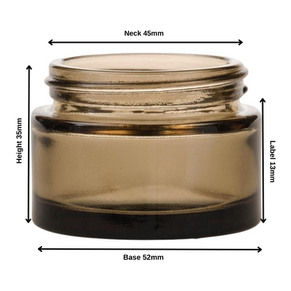 30ml Amberised Glass Jar (48/400)