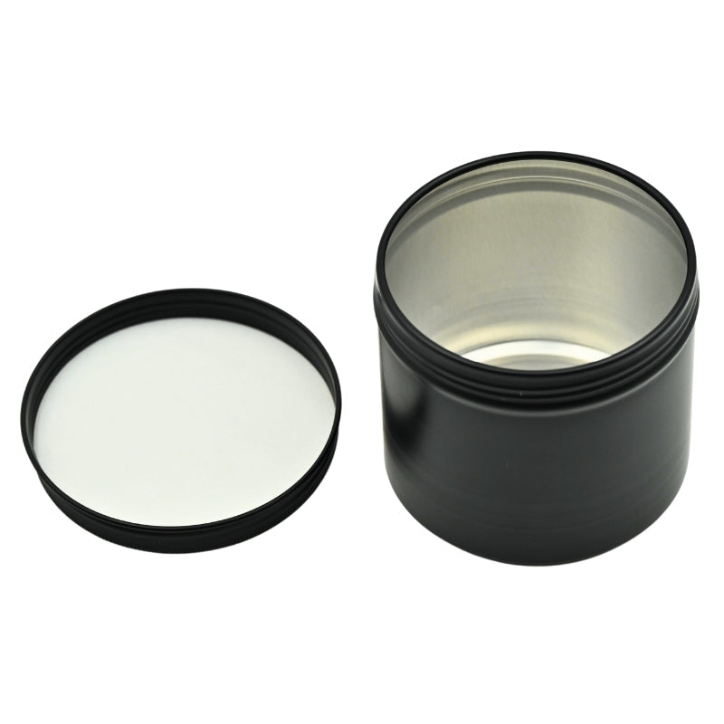 300g Solid Black Aluminium Tin