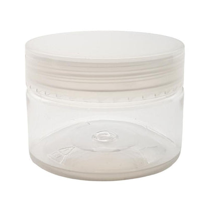 100g Clear PET Jar with Screw-On Lid and Inner-Shive - Single (1 Unit) - Bottles & Jars