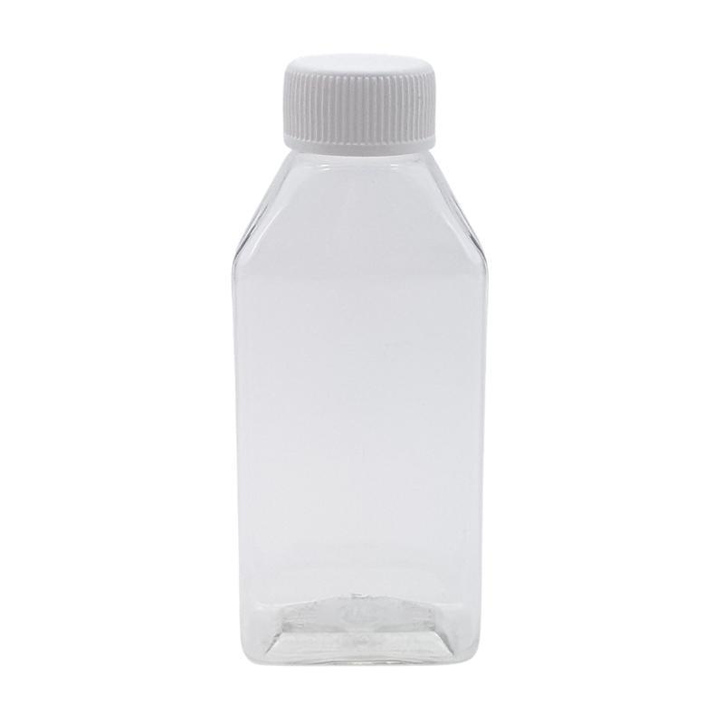 100ml Rectangular Clear Pet Bottle Complete - Bottles & Jars