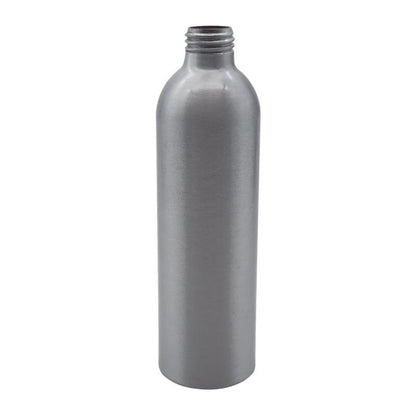 100ml Silver Aluminium Bottle & LDPE Pump Dispenser - White (24/410) - Single (1 Unit) - Bottles & Jars