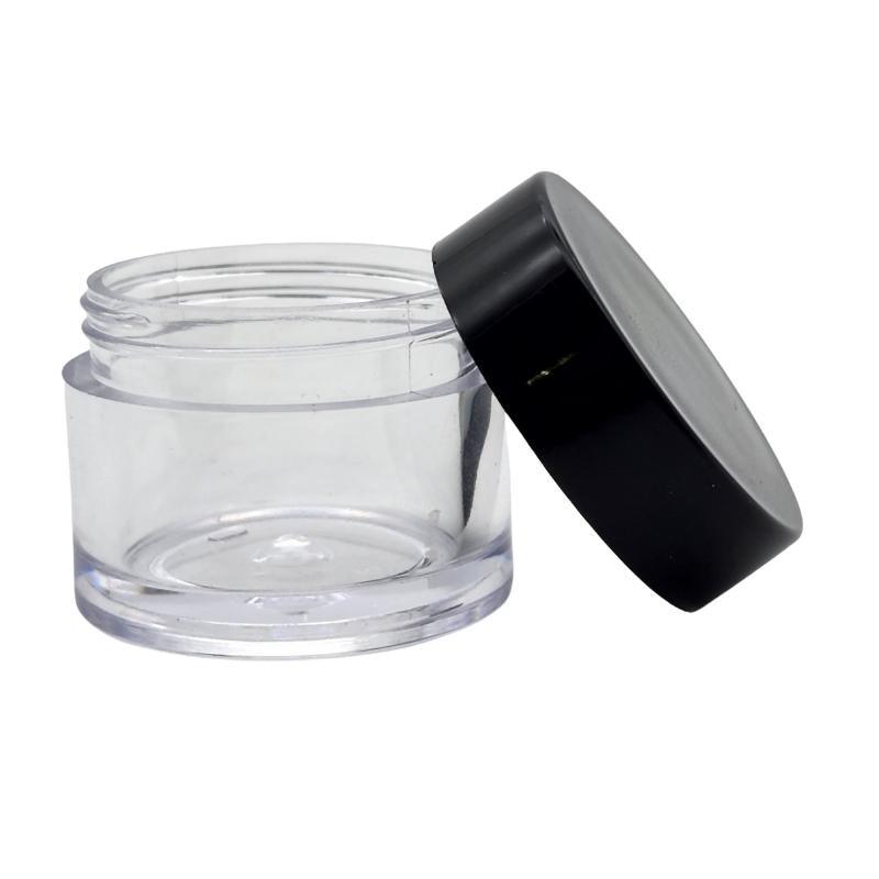 10ml Clear Lip Balm Container with Black Screw-On Lid - Single (1 Unit) - Bottles & Jars