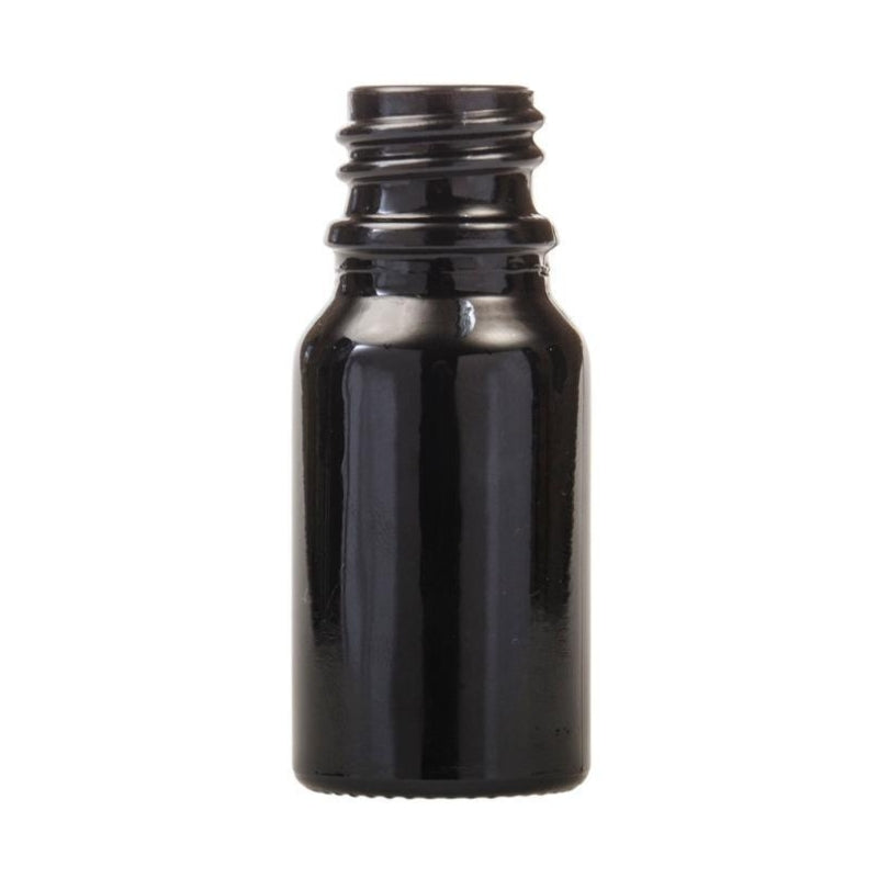10ml Black Glass Pharmaceutical  Bottle - No Closure