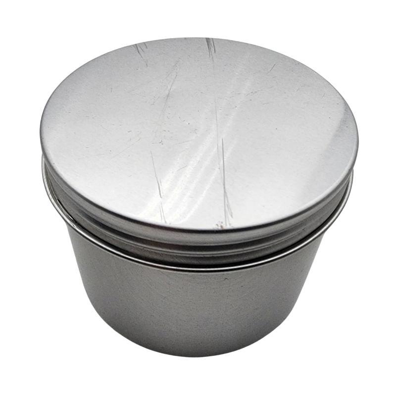 15g Silver Aluminium Tin - Factory Damaged - Single (1 Unit) - Bottles & Jars