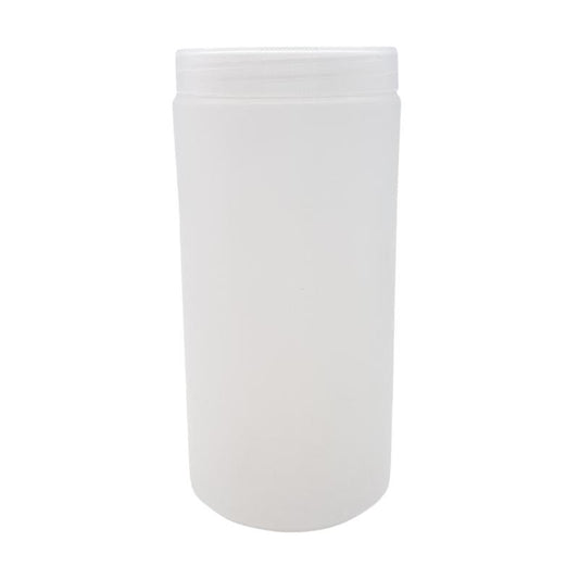 1L HDPE Tub with Screw Lid (83/400) - Single (1 Unit) - Bottles & Jars