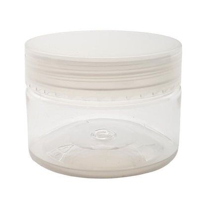 200g Clear PET Jar with Screw-On Lid and Inner-Shive - Single (1 Unit) - Bottles & Jars