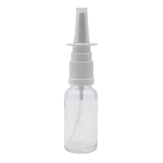20ml Clear Glass Aromatherapy Bottle with Nasal Sprayer (18/415)