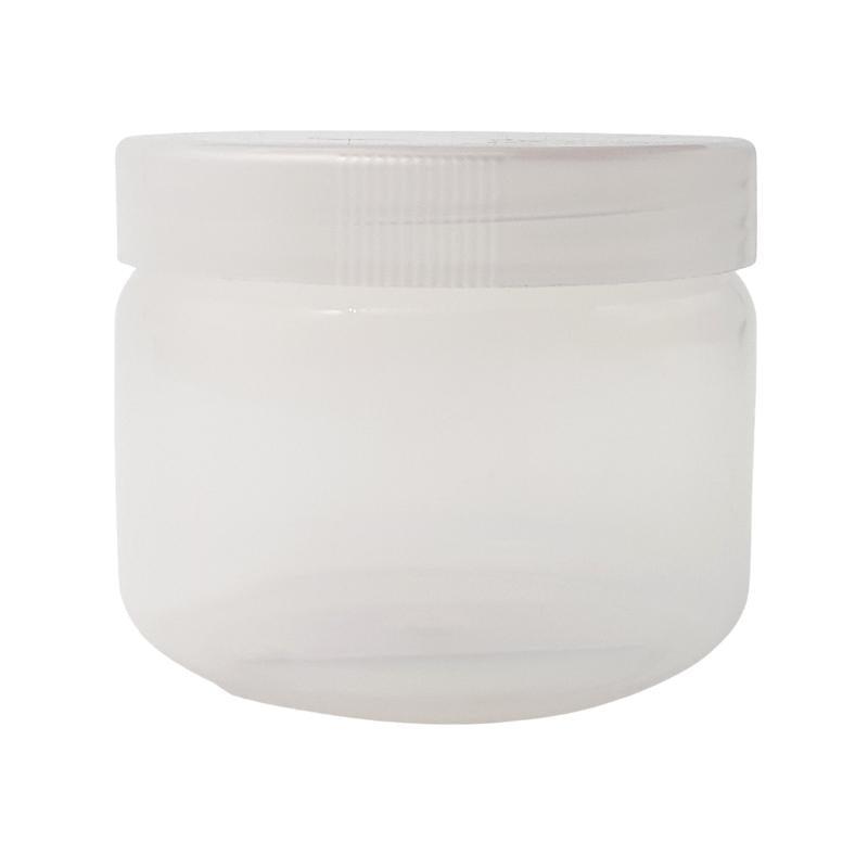 250ml Clear HDPE Tub with Screw Lid (83/400) - Single (1 Unit) - Bottles & Jars