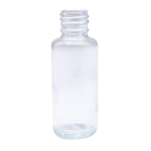 25ml Clear Glass Round Perfume Bottle (18/410) - No Closure - Single (1 Unit) - Bottles & Jars