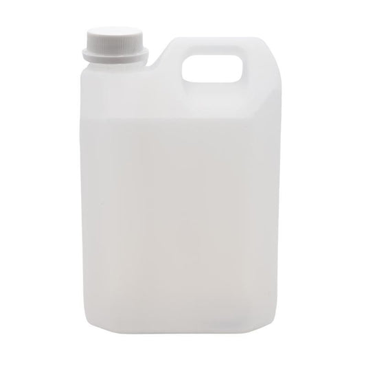 2L HDPE Jerry Can with Tamper Proof White Screw Cap - Single (1 Unit) - Bottles & Jars