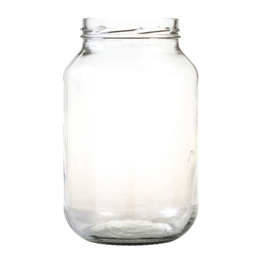 3 Litre Clear Glass Catering Jar (110/400) - No Closure - Single (1 Unit) - Bottles & Jars
