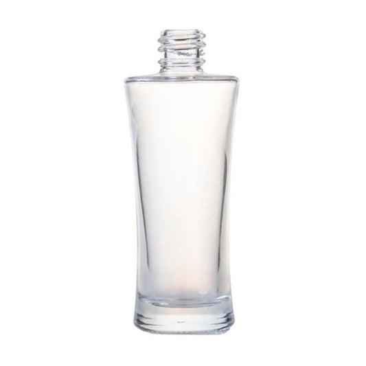 30ml Clear Glass Round Curved Perfume Bottle (18/410) - No Closure - Single (1 Unit) - Bottles & Jars