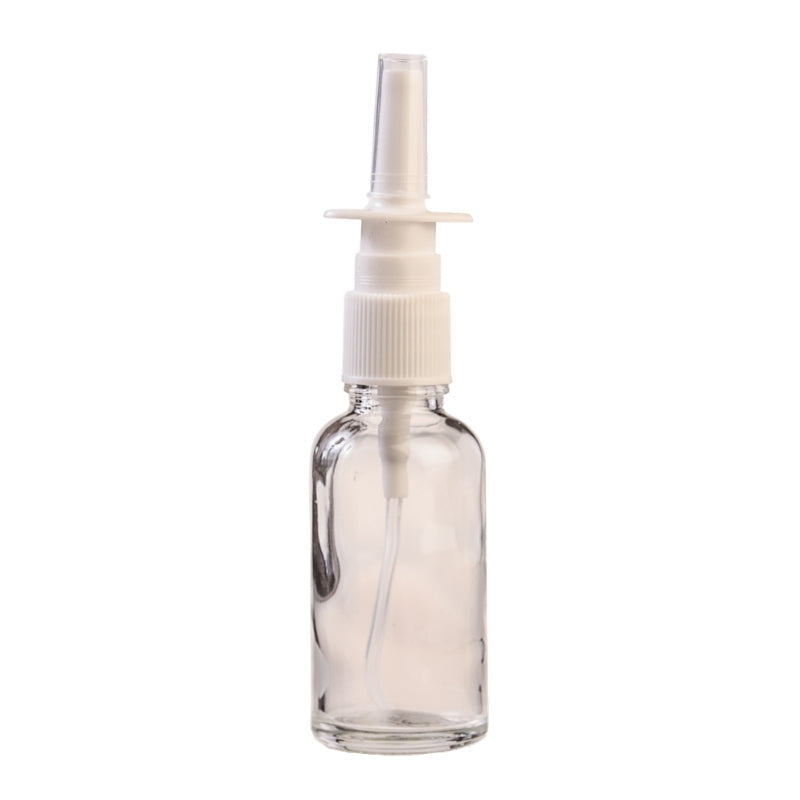 30ml Clear Glass Aromatherapy Bottle with Nasal Sprayer (18/415)