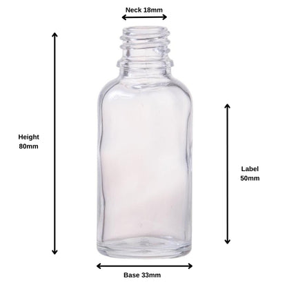 30ml Clear Glass Pharmaceutical  Bottle (18/410)