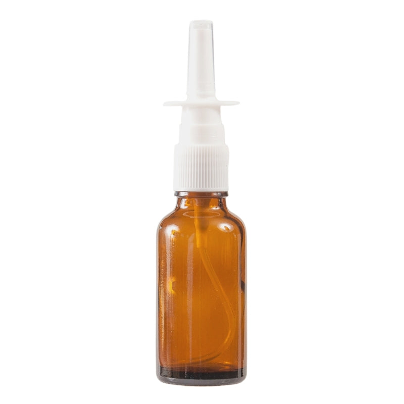 30ml Amber Glass Aromatherapy Bottle with Nasal Sprayer (18/415)