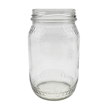 350ml Clear Glass Honey Jar - Bottles & Jars