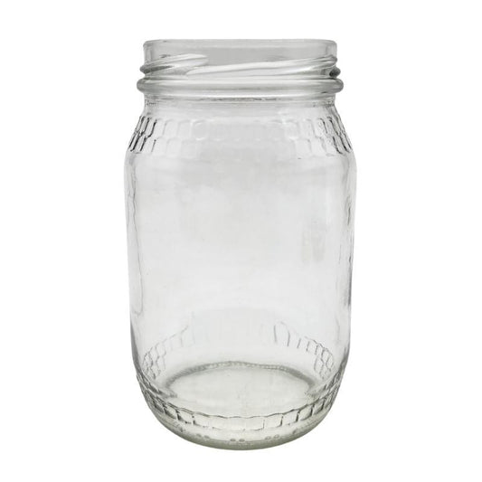 350ml Clear Glass Honey Jar - Bottles & Jars
