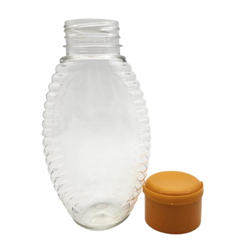 375g Clear Honey Squeeze Bottle with Flip-Cap - Bottles & Jars