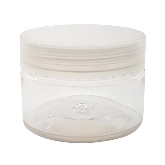 50g Clear PET Jar with Screw-On Lid and Inner-Shive - Single (1 Unit) - Bottles & Jars