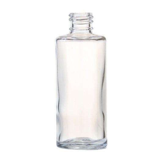 50ml Clear Glass Round Perfume Bottle (18/410) - No Closure - Single (1 Unit) - Bottles & Jars