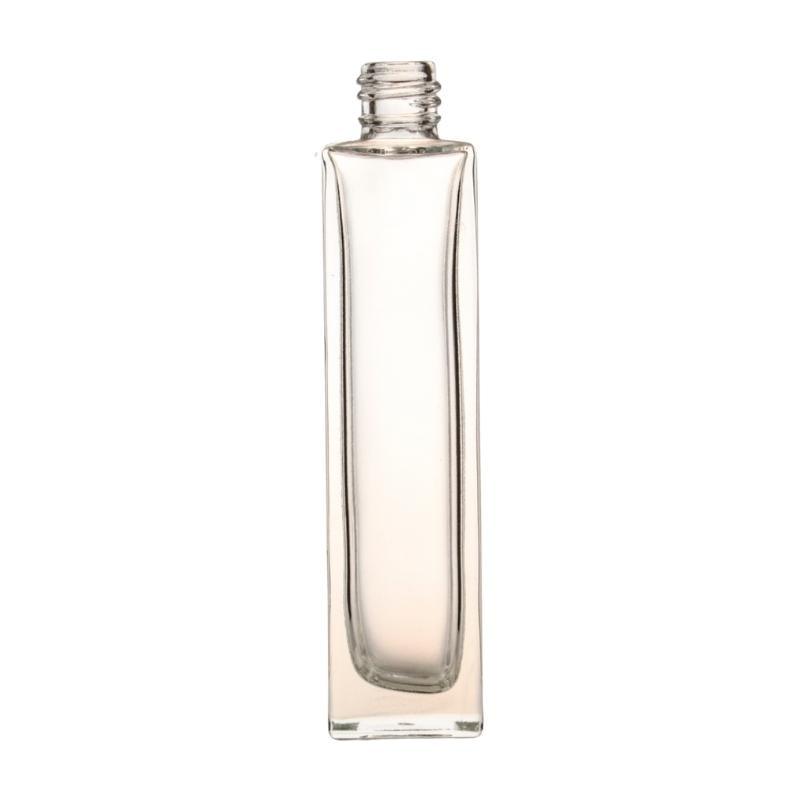 50ml Clear Glass Square Base Perfume Bottle (18/410) - No Closure - Single (1 Unit) - Bottles & Jars
