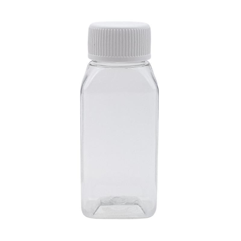 50ml Rectangular Clear Pet Bottle Complete - Bottles & Jars