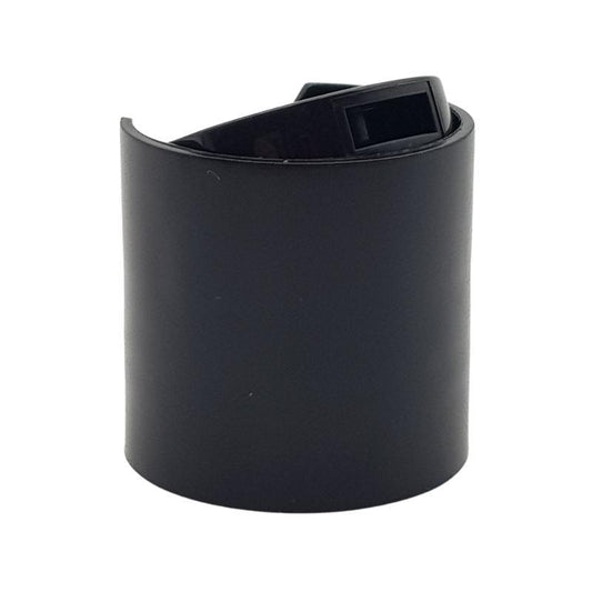 Disk Press Cap - Black (24/410) - Single (1 Unit) - Bottles & Jars