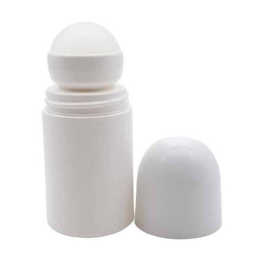 HDPE 50ml White Roll-On Applicator - Single (1 Unit) - Bottles & Jars